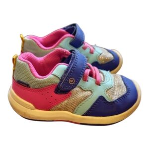 Stride Rite Winslow Toddler Girls Sneakers Pink Purple Washable Size 6 WIDE